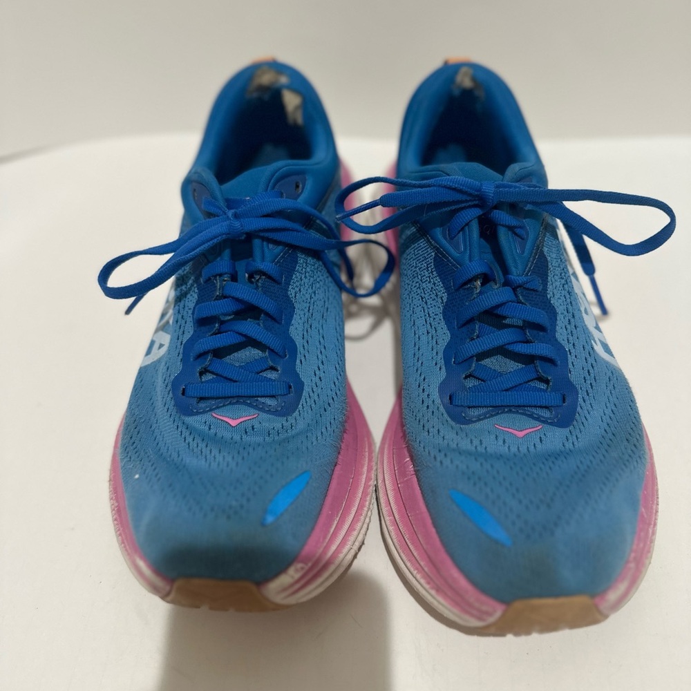 Hoka bondi blue and pink size 9.5